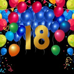 Anniversary Balloon Birthday Photography Scenery Backdrop Birthday Party Theme Banner BCE-575