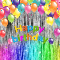 Balloon Colors Photography Scenery Backdrop Birthday Party Theme Banner BCE-618