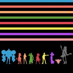 Stage Colors Stripe Dancers Photography Scenery Backdrop Music Dance Theme Banner BCE-637