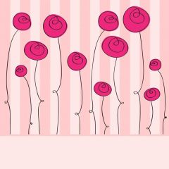 Flower Pink Stripe Photography Scenery Backdrop Flowers Theme Banner BCE-700
