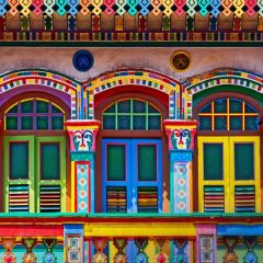 Drawing Painting House Photography Scenery Backdrop Door Theme Banner BCE-753