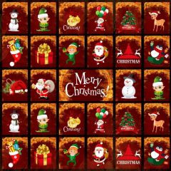 Snowman Santa Reindeer Photography Scenery Backdrop Christmas Theme Banner BCE-782