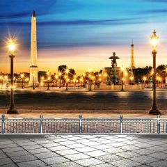 Light Tower Rail Path Photography Scenery Backdrop Balcony Landscape Theme Banner BCE-785