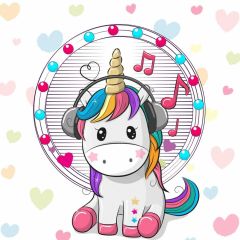 Cartoon Circle Birthday Photography Scenery Backdrop Birthday Party Theme Banner BCE-814