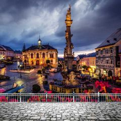 Building Rail Lights Photography Scenery Backdrop Architectural Theme Banner BCE-849