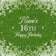 Grass Dewdrop Birthday Photography Scenery Backdrop Birthday Party Theme Banner BCE-855