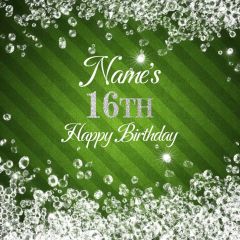 Meadow Diamonds Green Photography Scenery Backdrop Birthday Party Theme Banner BCE-856