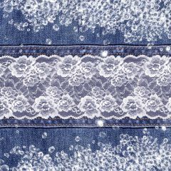 Denim Flower Texture Photography Scenery Backdrop Textures Theme Banner BCE-881