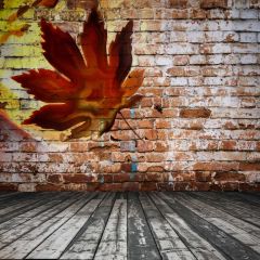 Maple Brick Floor Photography Scenery Backdrop Wall Theme Banner BCE-882