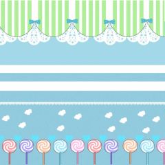 Green Strip Birthday Photography Scenery Backdrop Birthday Party Theme Banner BCE-885