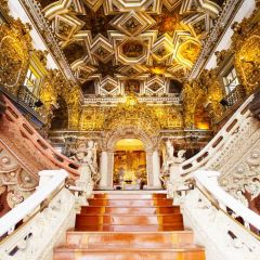 Gorgeous Building Stairs Photography Scenery Backdrop Indoor Theme Banner BCE-890