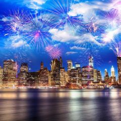 New Year Sea Building Sky Photography Scenery Backdrop Festival Celebration Theme Banner BCE-891