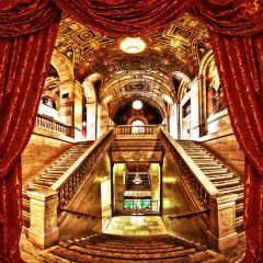 Gorgeous Indoor Stairs Photography Scenery Backdrop Indoor Theme Banner BCE-893