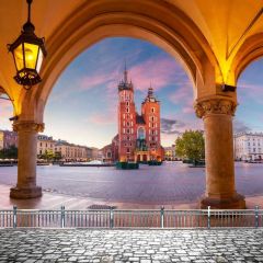 Arch Pillar City Photography Scenery Backdrop Arches or Pillars Theme Banner BCE-896