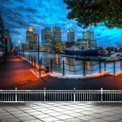 Sea Building Rail Tree Photography Scenery Backdrop Architectural Theme Banner BCE-898