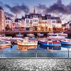 Sea Building Rail River Photography Scenery Backdrop Ocean Theme Banner BCE-911