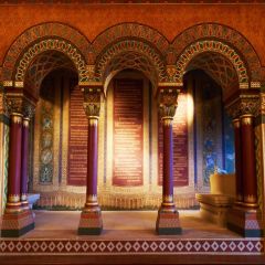 Arch Pillar Photography Scenery Backdrop Arches or Pillars Theme Banner BCE-929