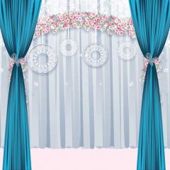 Curtain Garland Photography Scenery Backdrop Birthday Party Theme Banner BCE-930