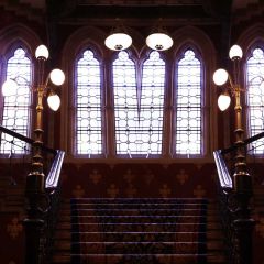 Stairs Window Light Photography Scenery Backdrop Indoor Theme Banner BCE-933