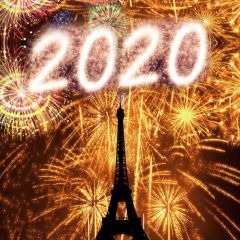 New Year Tower 2020 Photography Scenery Backdrop Festival Celebration Theme Banner BCE-956