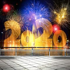 New Year 2020 Happy Photography Scenery Backdrop Festival Celebration Theme Banner BCE-969