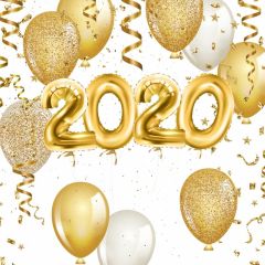 2020 Golden Balloon Photography Scenery Backdrop Festival Celebration Theme Banner BCE-980
