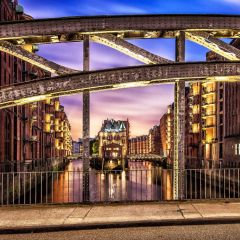 Light Beautiful City Photography Scenery Backdrop Architectural Theme Banner BCE-994