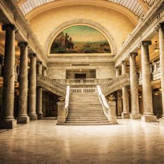 Stone Stairs Painting Photography Scenery Backdrop Indoor Theme Banner BCE-996