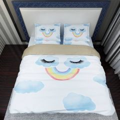 Clouds Nature Rainbow Bed Set BED-0013