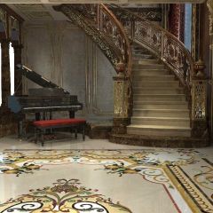 Glory Stairs Piano Photography Scenery Backdrop Indoor Theme Banner BVU-005