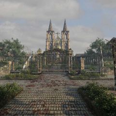 Architecture Arch Plant Brick Photography Scenery Backdrop Architectural Theme Banner BVU-030