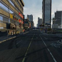 Street Building Direction Advertising Board Photography Scenery Backdrop Streetscape Theme Banner BVU-033