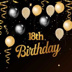 Birthday Balloon Photography Scenery Backdrop Birthday Party Theme Banner BVU-046