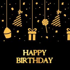 Birthday Present Photography Scenery Backdrop Birthday Party Theme Banner BVU-052