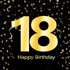 Birthday Yellow Black Photography Scenery Backdrop Birthday Party Theme Banner BVU-054