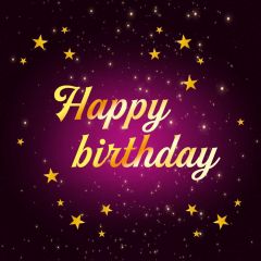 Birthday Star Photography Scenery Backdrop Birthday Party Theme Banner BVU-062