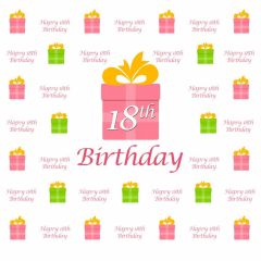 Birthday Present Photography Scenery Backdrop Step and Repeat Banner Theme Banner BVU-067