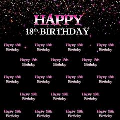 Birthday Shinning Spot Photography Scenery Backdrop Step and Repeat Banner Theme Banner BVU-081