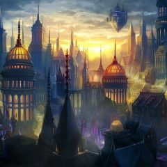 Building Sunset Sky Could Photography Scenery Backdrop Architectural Theme Banner BVU-083