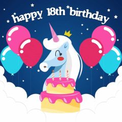 Horse Balloon Photography Scenery Backdrop Birthday Party Theme Banner BVU-108