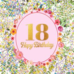 Flower Birthday Photography Scenery Backdrop Birthday Party Theme Banner BVU-109