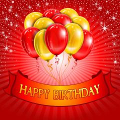 Star Balloon Photography Scenery Backdrop Birthday Party Theme Banner BVU-110