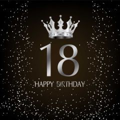 Crown Birthday Photography Scenery Backdrop Birthday Party Theme Banner BVU-115