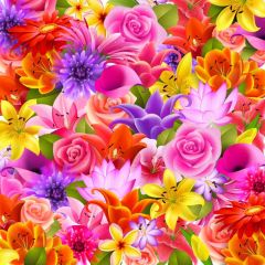 Flower Pink Red Purple Photography Scenery Backdrop Flowers Theme Banner BVU-148