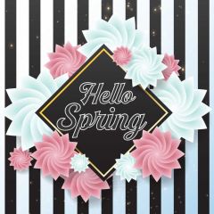 Flower Stripe Photography Scenery Backdrop Flowers Theme Banner BVU-157
