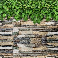 Leaves Wall Stone Photography Scenery Backdrop Wall Theme Banner BVU-162
