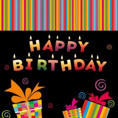 Birthday Present Photography Scenery Backdrop Birthday Party Theme Banner BVU-173