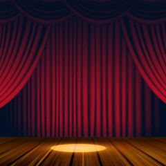 Curtain Circle Photography Scenery Backdrop Stage Carpet Theme Banner BVU-210