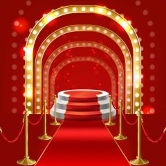 Arch Circle Pillar Carpet Photography Scenery Backdrop Stage Carpet Theme Banner BVU-213