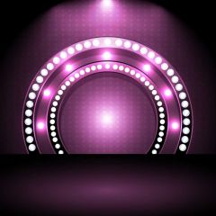 Light Circle Purple Photography Scenery Backdrop Stage Carpet Theme Banner BVU-219